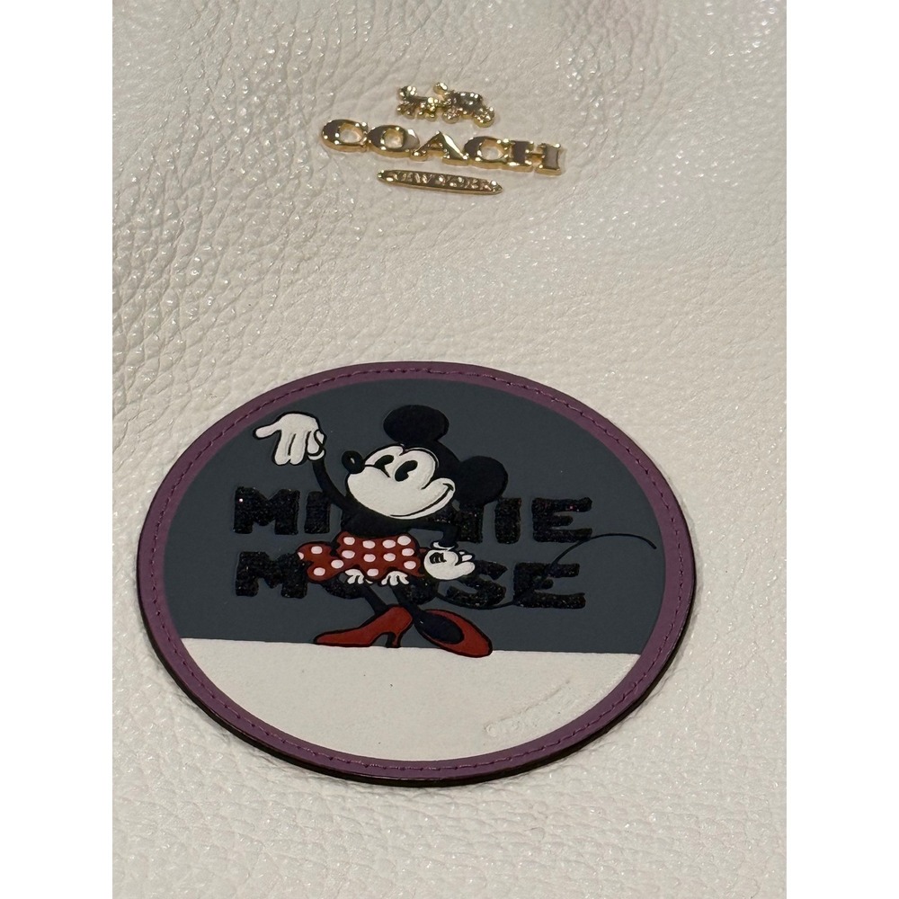 Coach x Disney Minnie Mouse White‎ Leather Tote Bag - Picture 17 of 17
